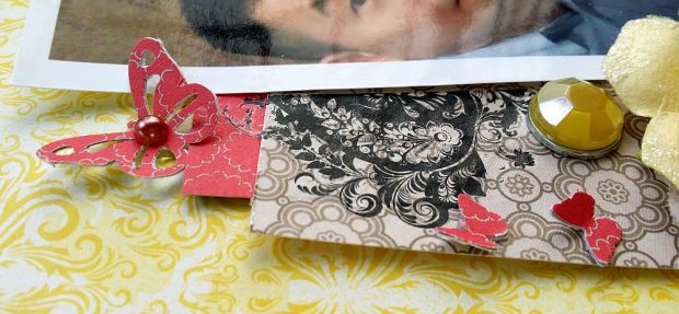 Rub-on and punched out butterflies